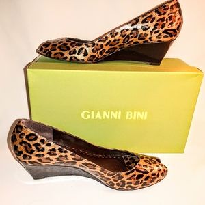 Vintage GIANNI BINI Animal Print Shoes - Original Box